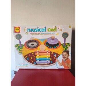 Alex Musical Owl Big Wooden Music Center Xylophone Symbol